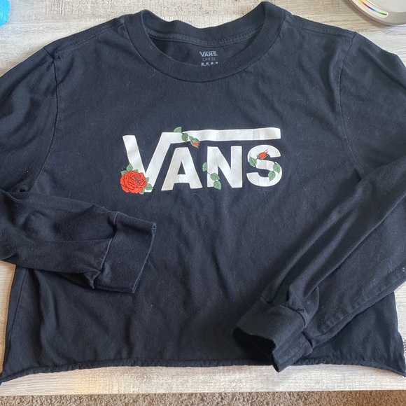 Vans rose cropped long sleeved t-shirt - Picture 1 of 3